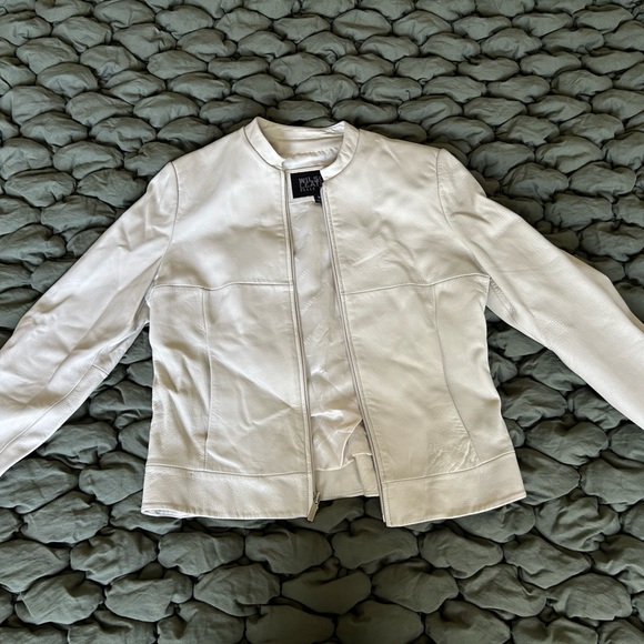 Wilsons Leather White Jacket - Picture 1 of 1